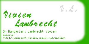 vivien lambrecht business card